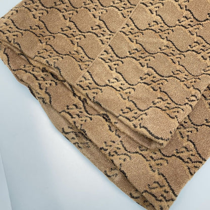 Fendi Brown FF Calligraphy Logo Knit Pants 38 — view 8