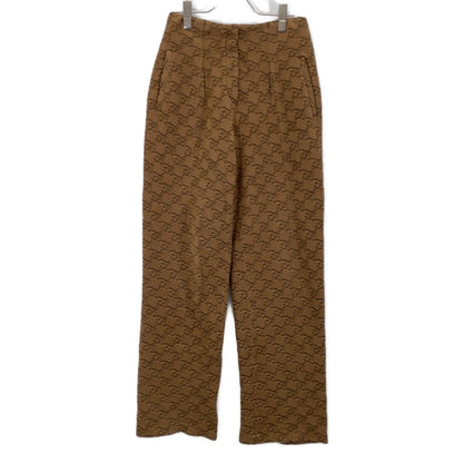 Fendi Brown FF Calligraphy Logo Knit Pants 38