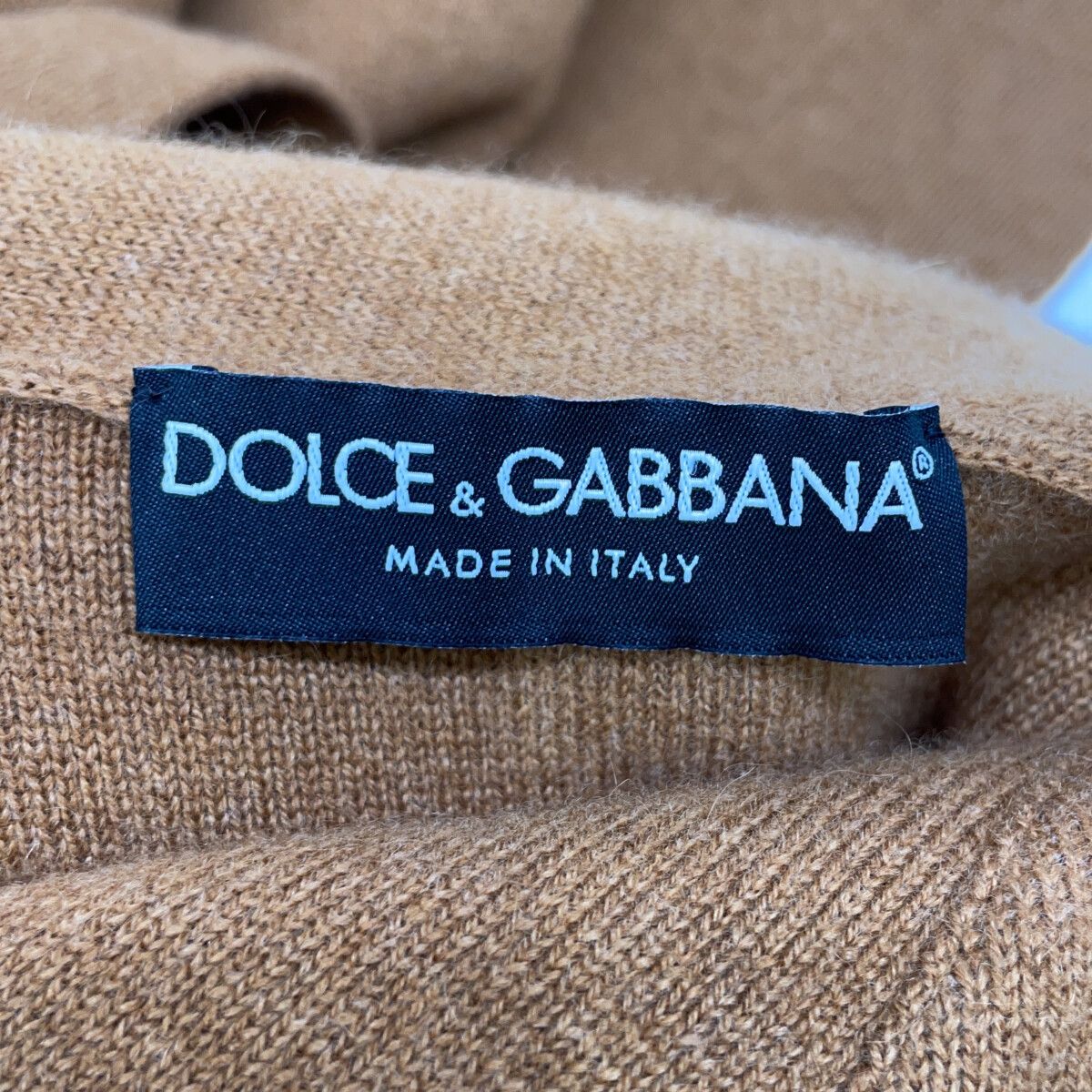 Dolce & Gabbana Brown Cashmere 100 Shawl Collar Belted Knit Cardigan 44 — view 4