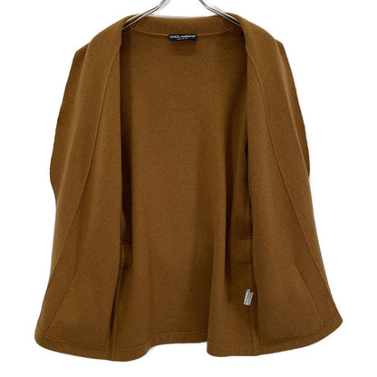 Dolce & Gabbana Brown Cashmere 100 Shawl Collar Belted Knit Cardigan 44 — view 3