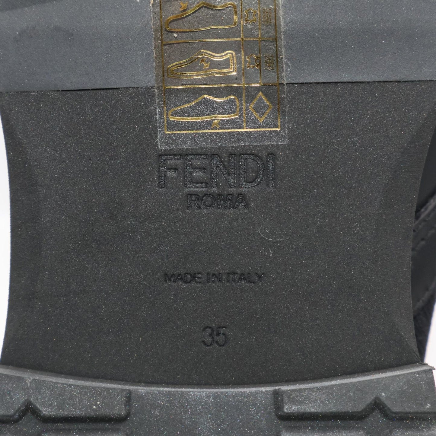 Fendi Zucca Pattern Combat Knit Boots Rococo — view 8