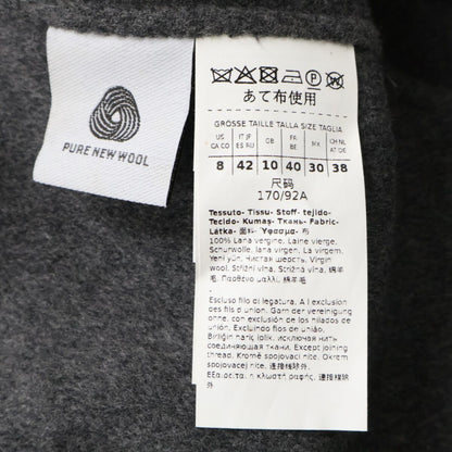 Max Mara S Maxmara Cucito Amano Double Face W-zip Collarless Jacket 42 — view 5