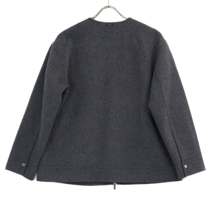 Max Mara S Maxmara Cucito Amano Double Face W-zip Collarless Jacket 42 — view 2