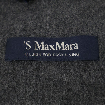Max Mara S Maxmara Cucito Amano Double Face W-zip Collarless Jacket 42 — view 4