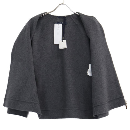 Max Mara S Maxmara Cucito Amano Double Face W-zip Collarless Jacket 42 — view 3