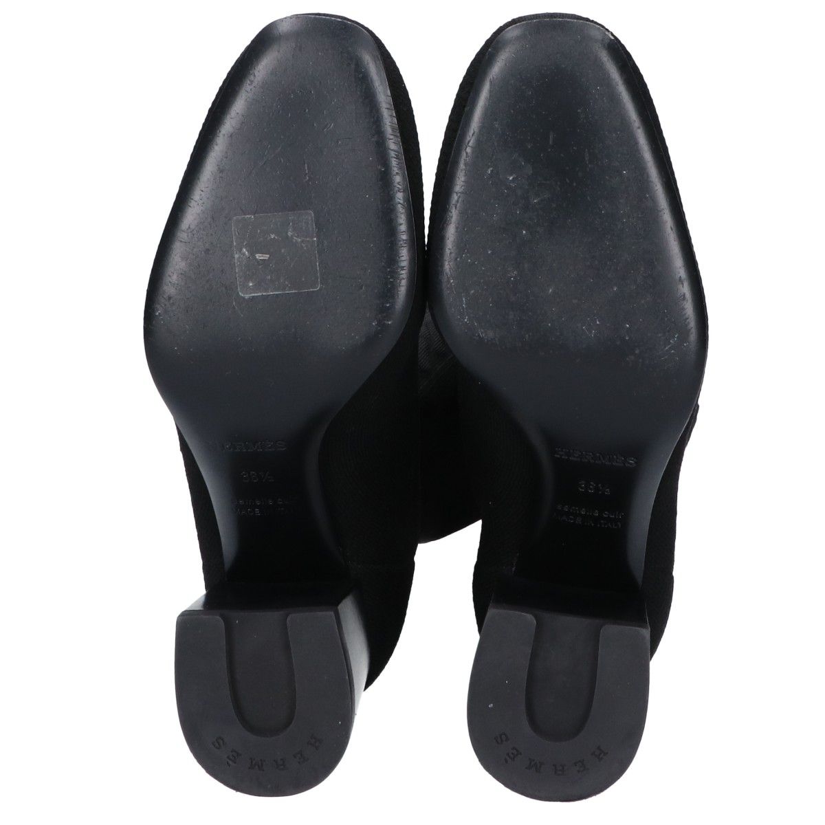 Hermes Fontaine 60 Ex Ribs Knit Fabric Long Boots — view 5