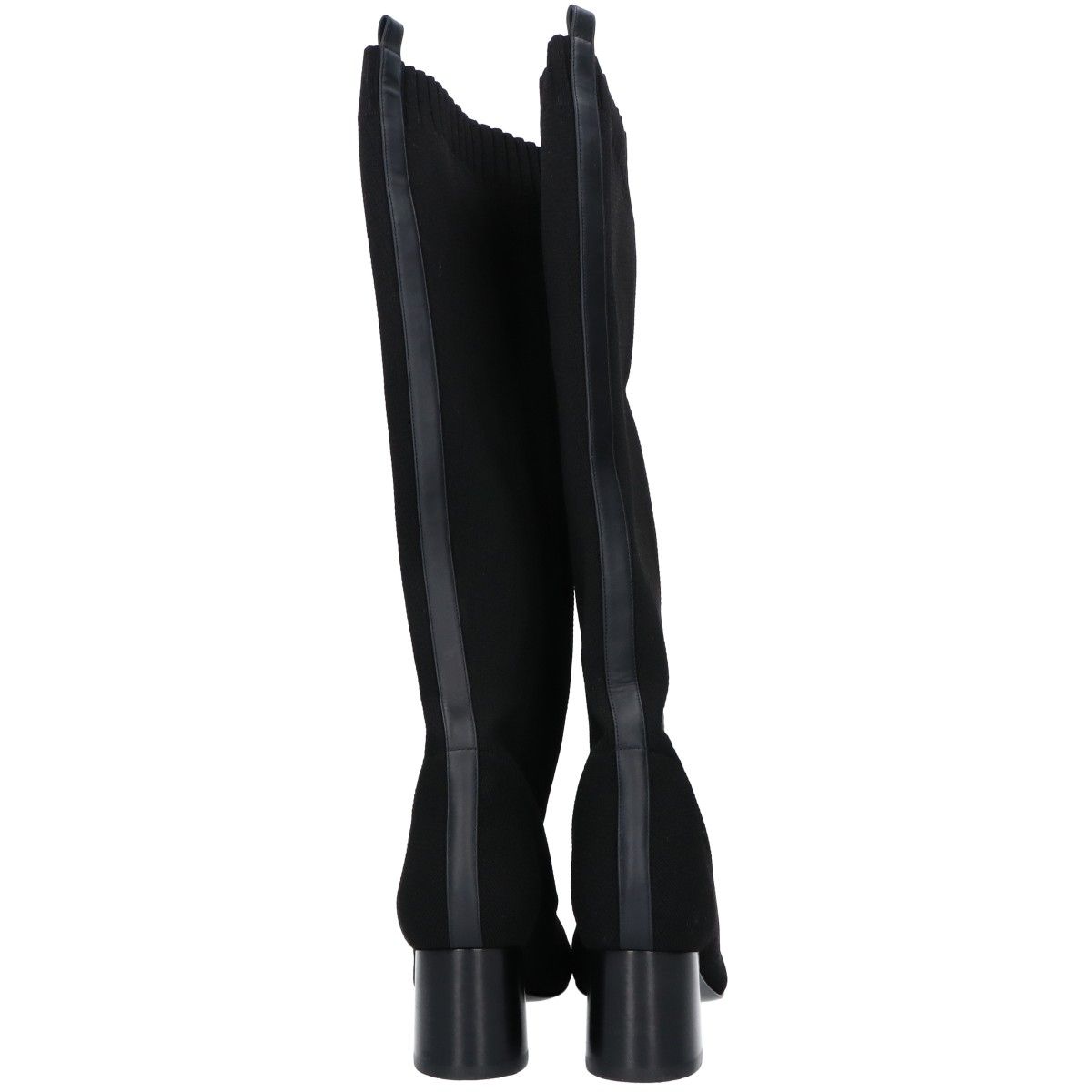 Hermes Fontaine 60 Ex Ribs Knit Fabric Long Boots — view 3