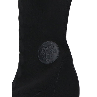 Hermes Fontaine 60 Ex Ribs Knit Fabric Long Boots — view 7