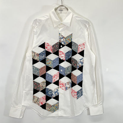 Loewe White Anagram Japanese Pattern Shirt