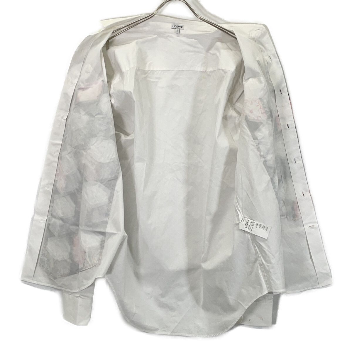 Loewe White Anagram Japanese Pattern Shirt — view 9