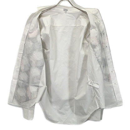 Loewe White Anagram Japanese Pattern Shirt — view 9