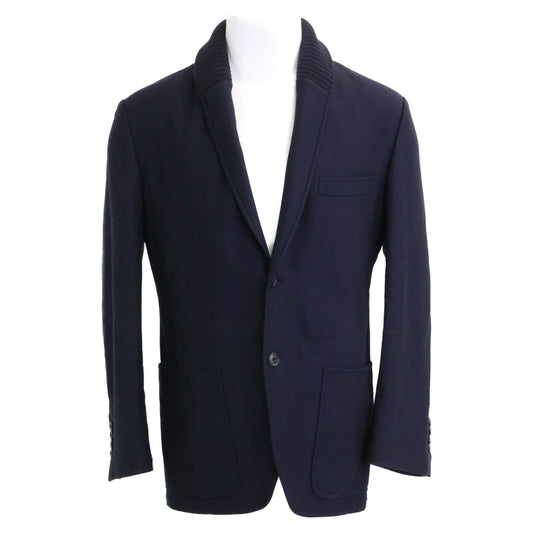 Hermes Cashmere Wool Shawl Collar Knit Jacket 48