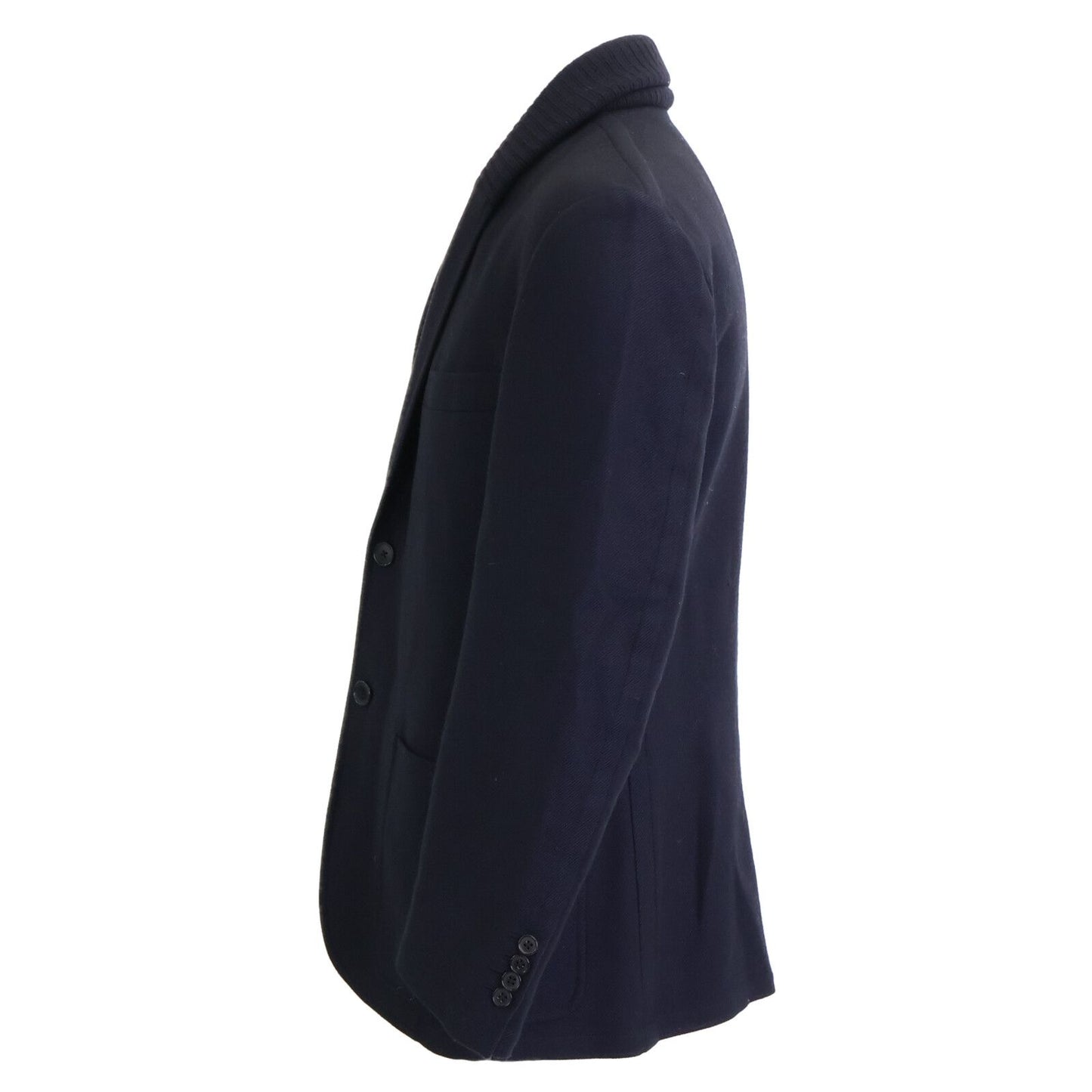Hermes Cashmere Wool Shawl Collar Knit Jacket 48 — view 2