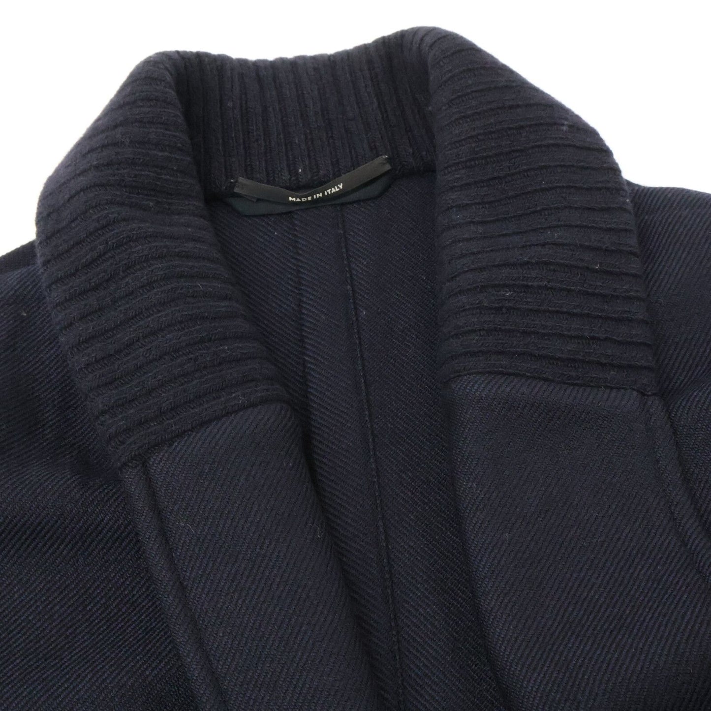 Hermes Cashmere Wool Shawl Collar Knit Jacket 48 — view 9