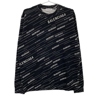 Balenciaga Black Logo Knit Sweater XS