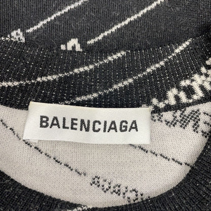 Balenciaga Black Logo Knit Sweater XS — view 3