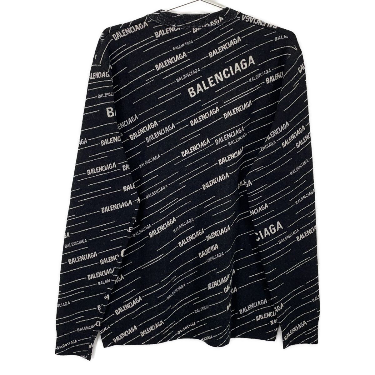 Balenciaga Black Logo Knit Sweater XS — view 2