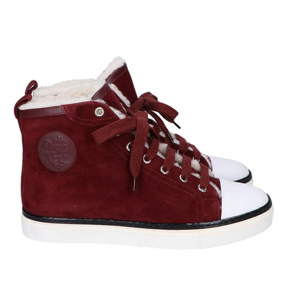 Hermes Jimmy Shearling High Cut Sneakers — view 4