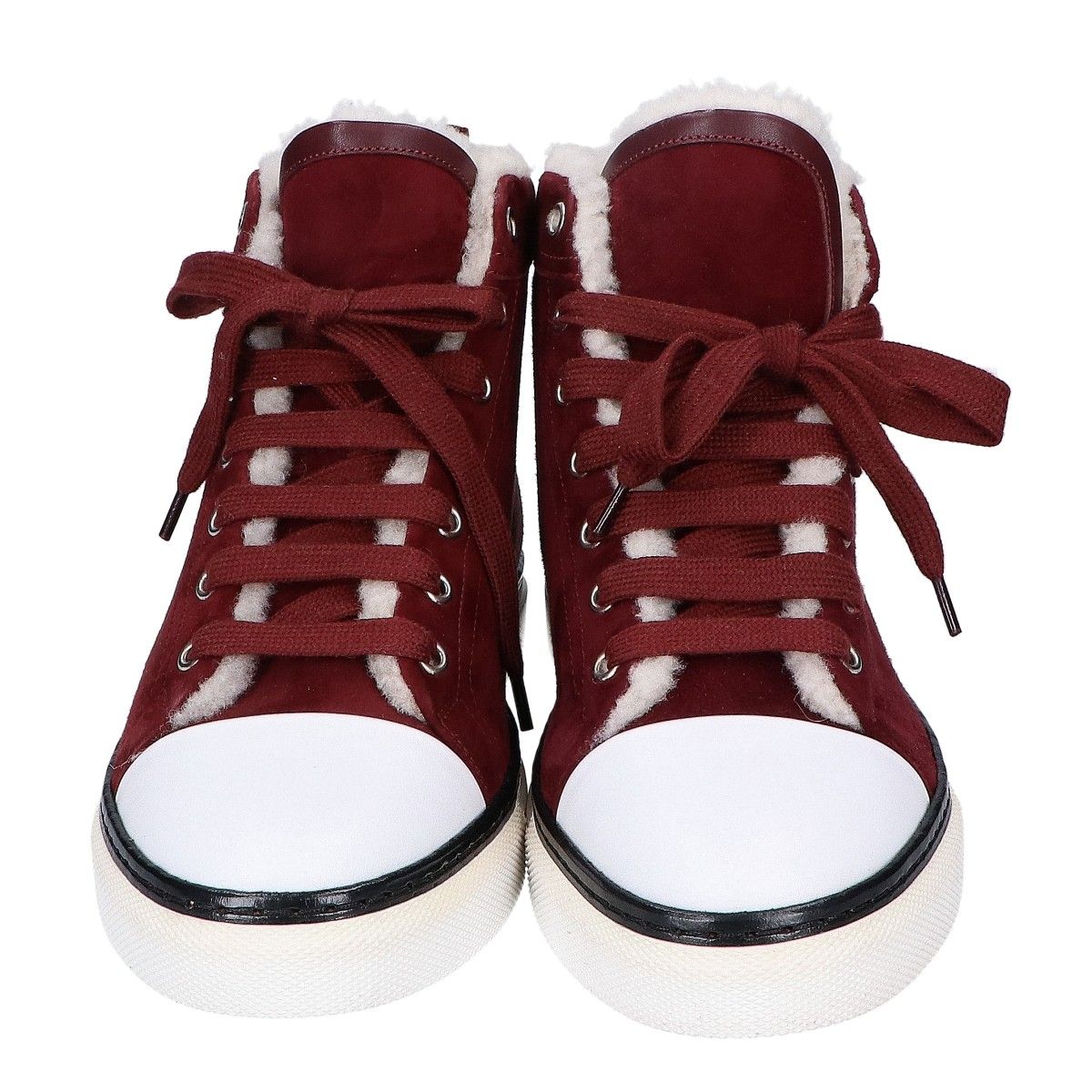 Hermes Jimmy Shearling High Cut Sneakers — view 2