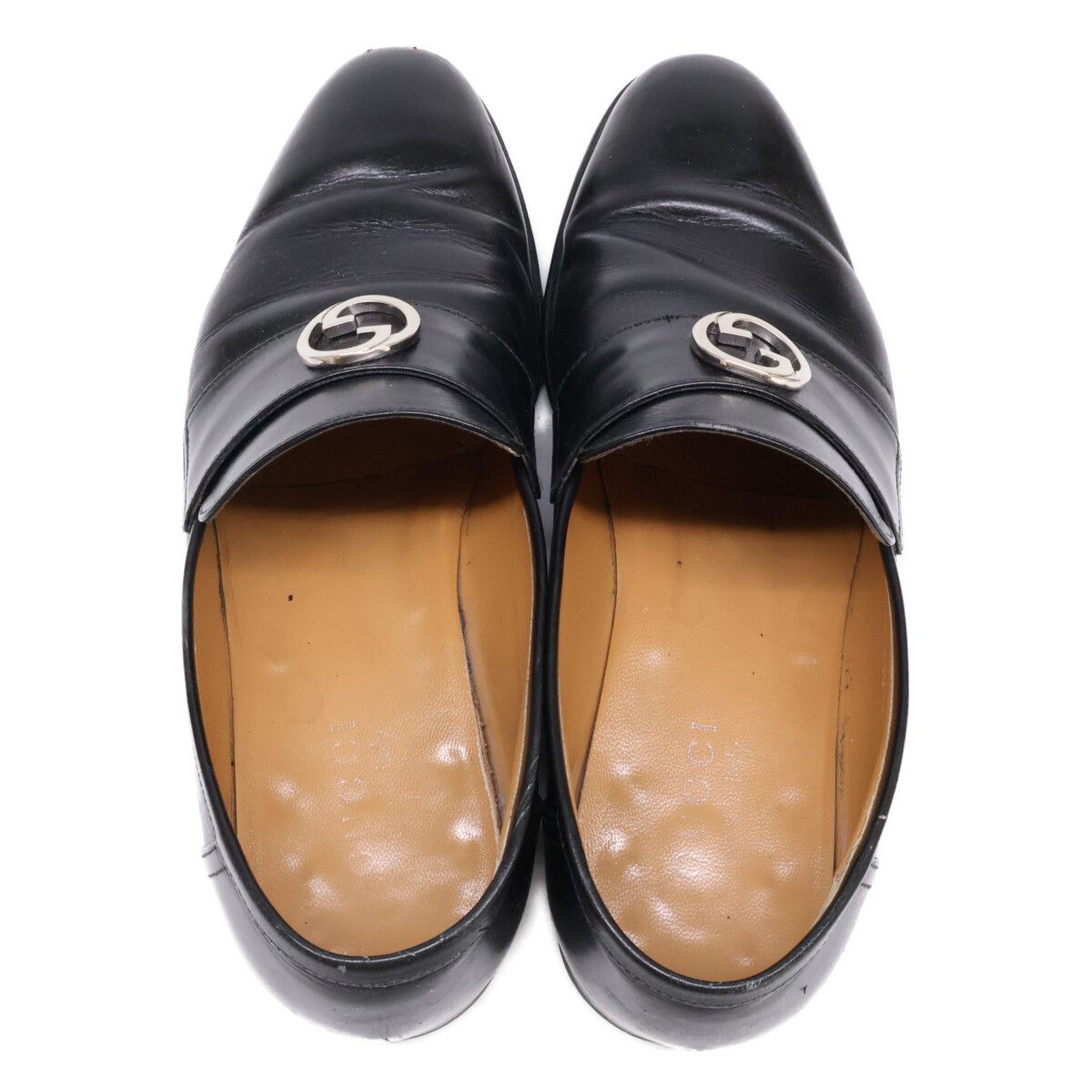 Gucci Interlocking Leather Loafers — view 5