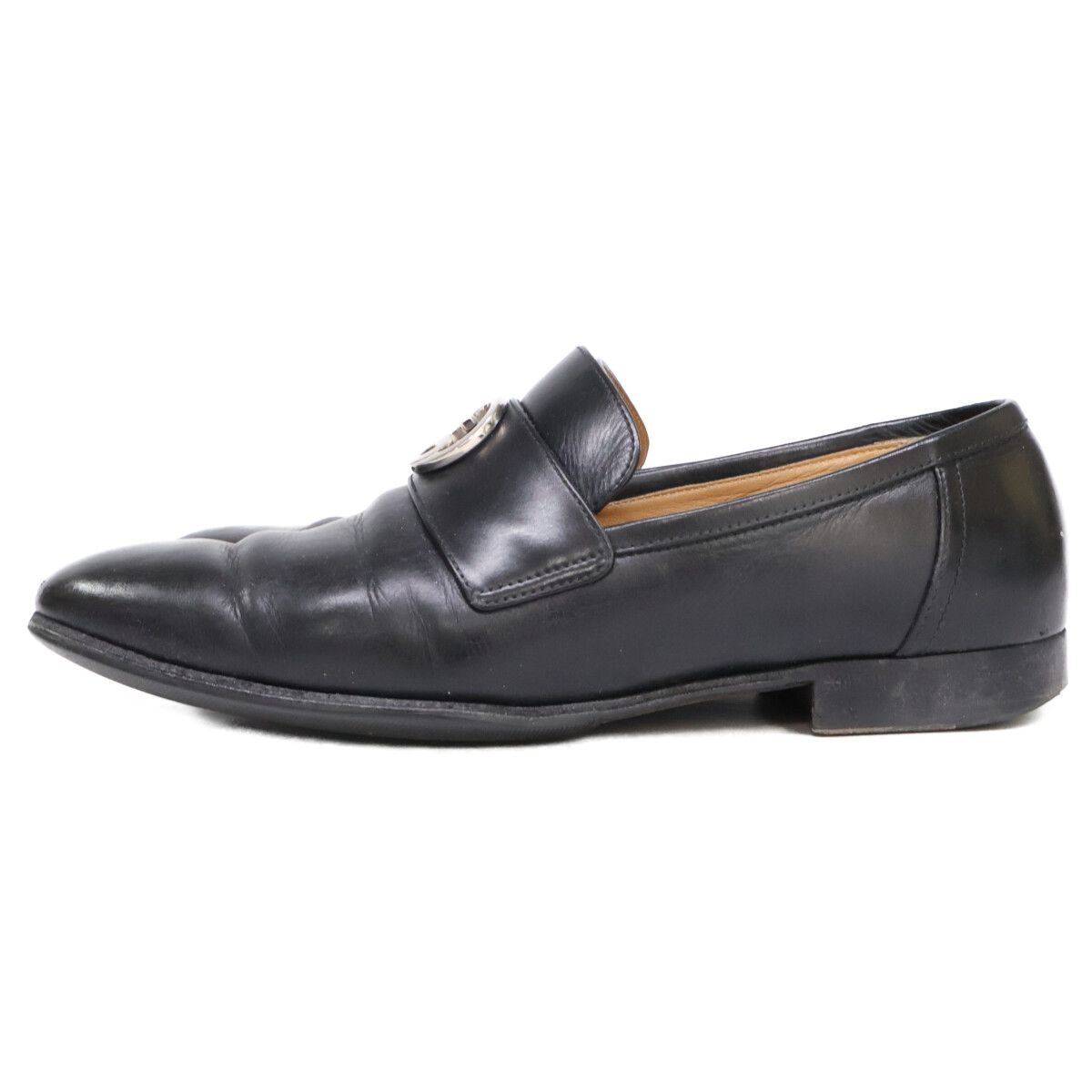 Gucci Interlocking Leather Loafers — view 2