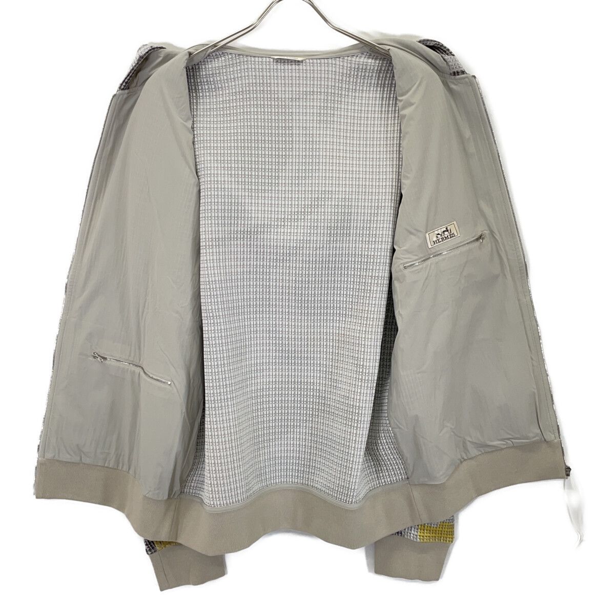 Hermes Yellow Gray Multicolor Zip Hoodie XXL — view 3