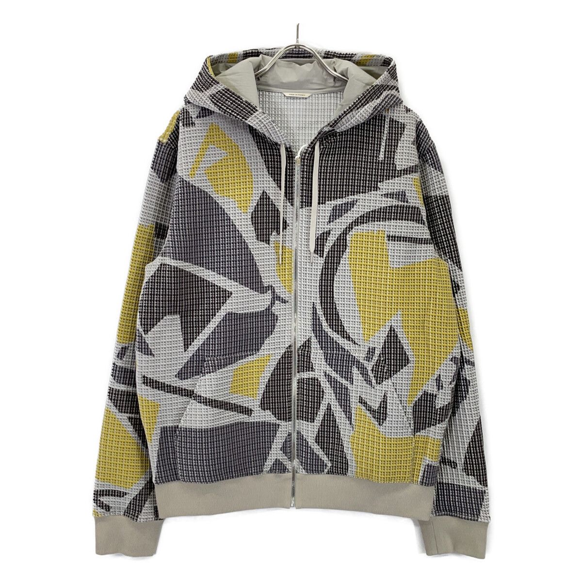 Hermes Yellow Gray Multicolor Zip Hoodie XXL