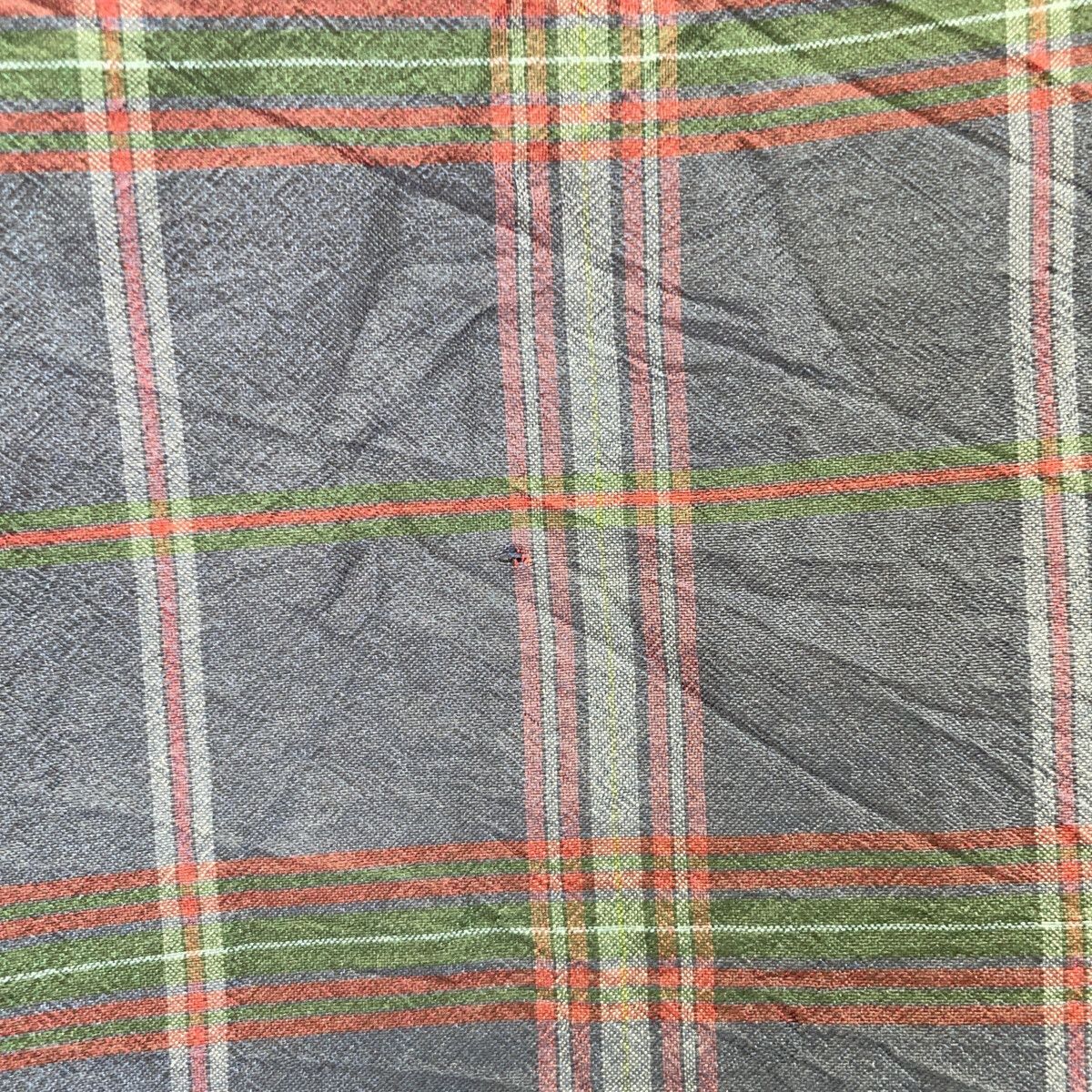 Hermes Blue Madras Check Silk 100 Long Sleeve Shirt 42 — view 4