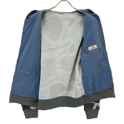 Hermes Blue Gray Multicolor Zip Hoodie — view 3