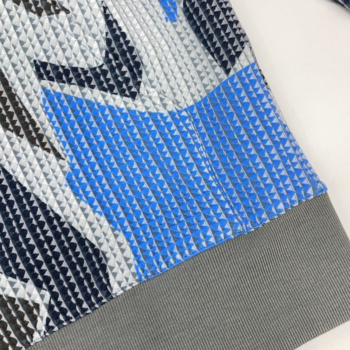 Hermes Blue Gray Multicolor Zip Hoodie — view 9