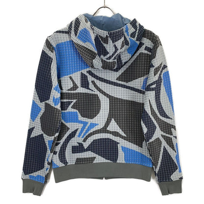 Hermes Blue Gray Multicolor Zip Hoodie — view 2