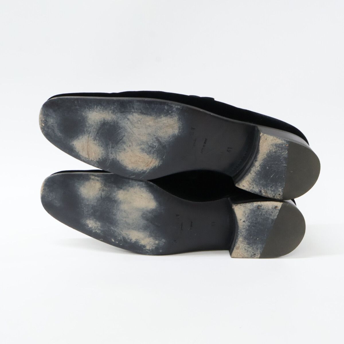 Saint Laurent Yves Rive Gauche Velour Loafers — view 7