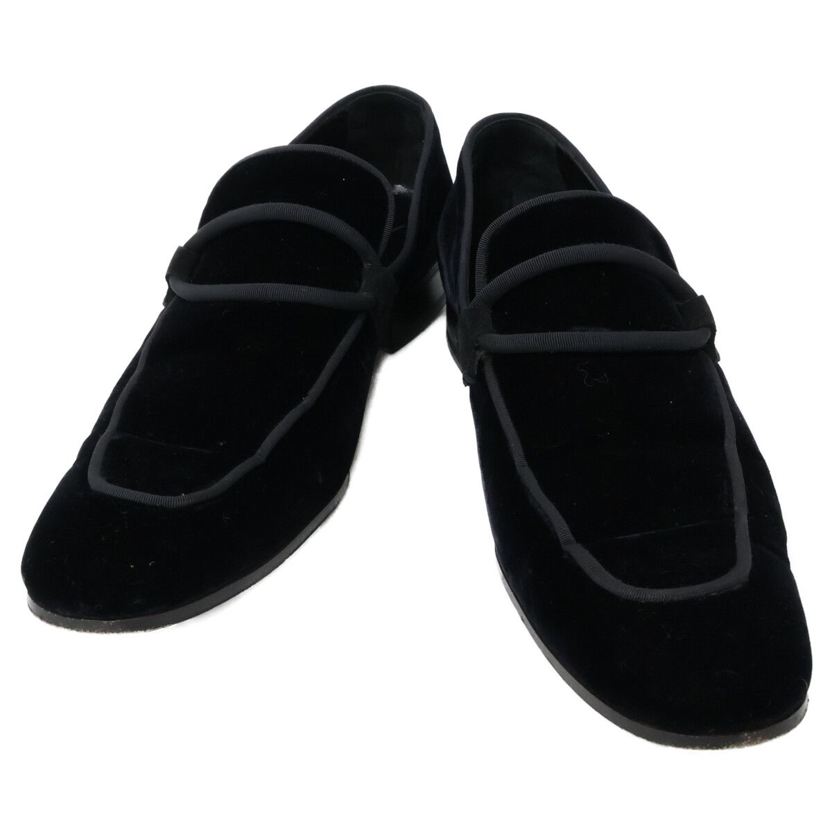 Saint Laurent Yves Rive Gauche Velour Loafers