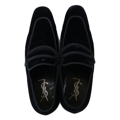 Saint Laurent Yves Rive Gauche Velour Loafers — view 5
