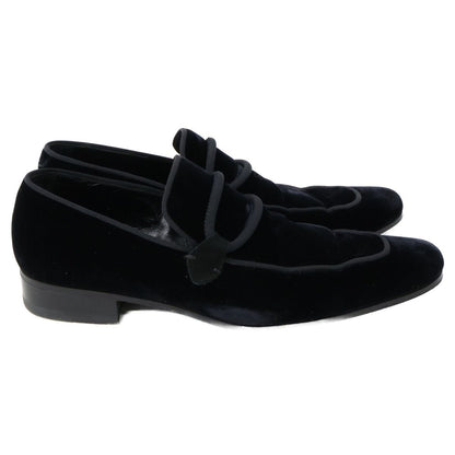 Saint Laurent Yves Rive Gauche Velour Loafers — view 4