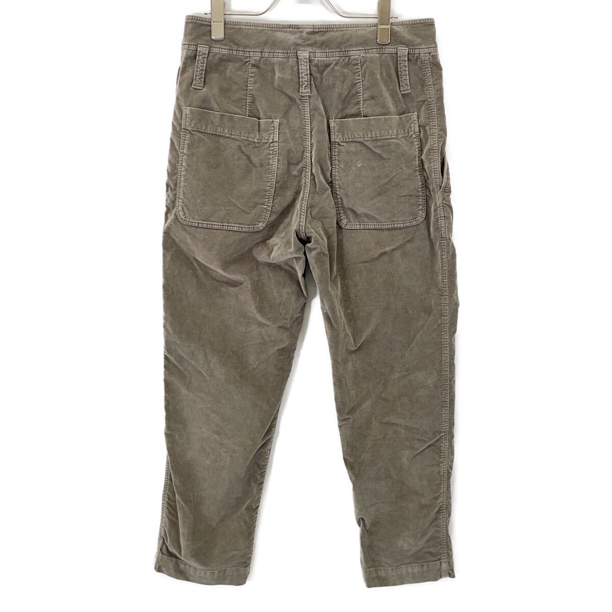 Brunello Cucinelli Gray Velour Attach Pants 40 — view 2