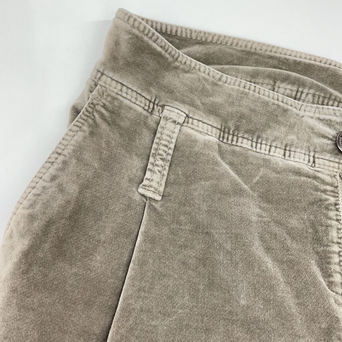 Brunello Cucinelli Gray Velour Attach Pants 40 — view 8