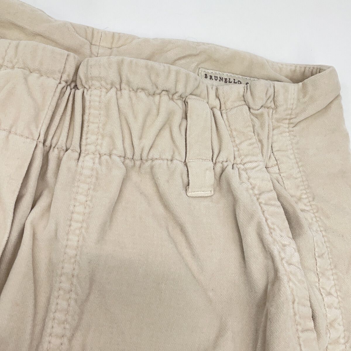 Brunello Cucinelli Beige Loose Fit Pants 40 — view 7