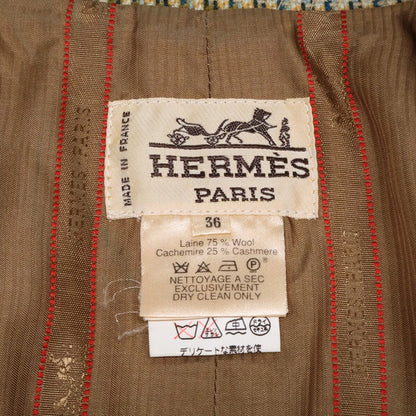 Hermes Cashmere Blend Wool Single Jacket 36 — view 6