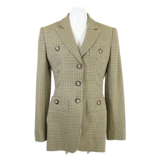 Hermes Cashmere Blend Wool Single Jacket 36