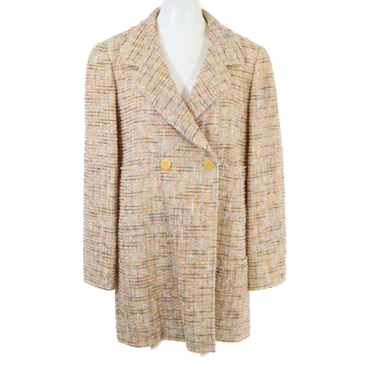 Chanel Tweed Long Jacket 38