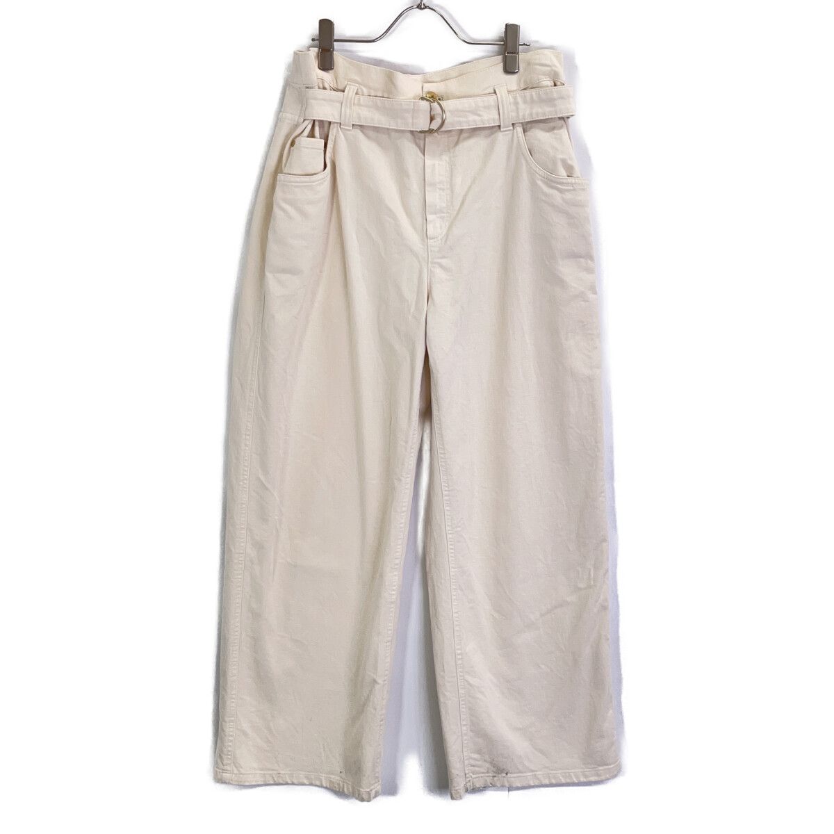 Brunello Cucinelli Ivory Ankle Length Five Pocket Pants