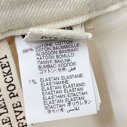 Brunello Cucinelli Ivory Ankle Length Five Pocket Pants — view 4
