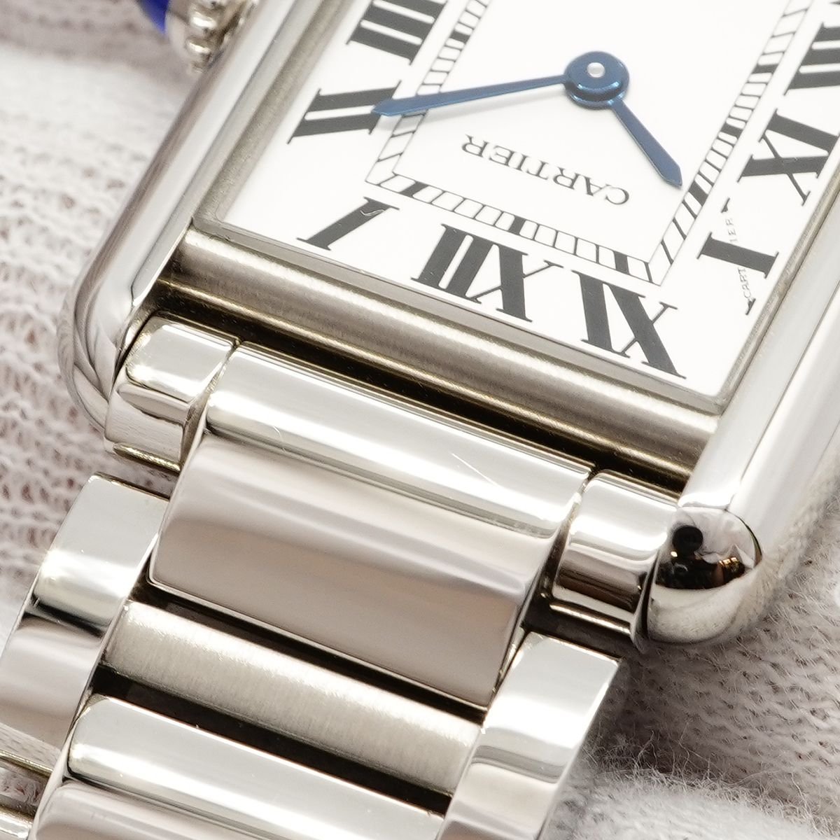 Cartier Tank Mast SM Silver Dial Watch — view 7