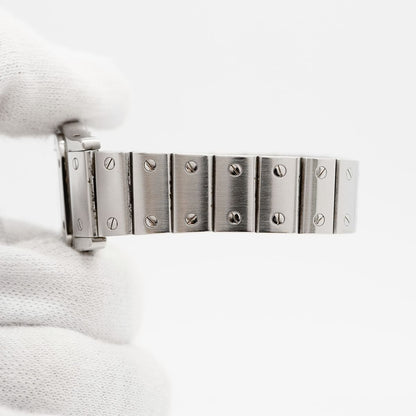 Cartier Santos Galbe SM Ivory Dial Watch — view 6