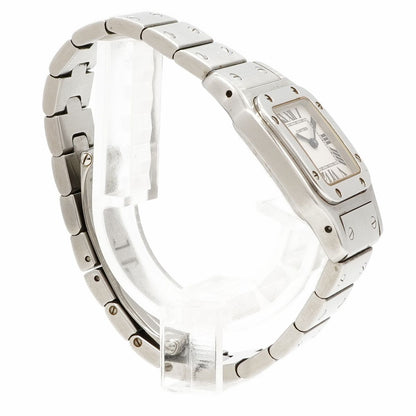 Cartier Santos Galbe SM Ivory Dial Watch — view 3