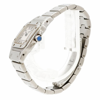 Cartier Santos Galbe SM Ivory Dial Watch — view 2