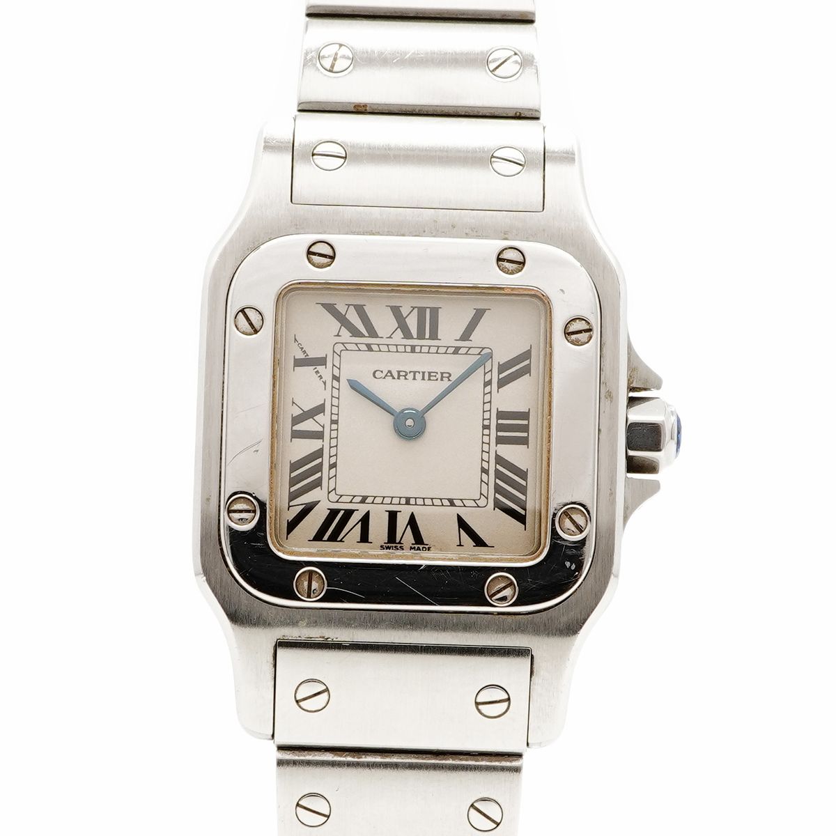 Cartier Santos Galbe SM Ivory Dial Watch