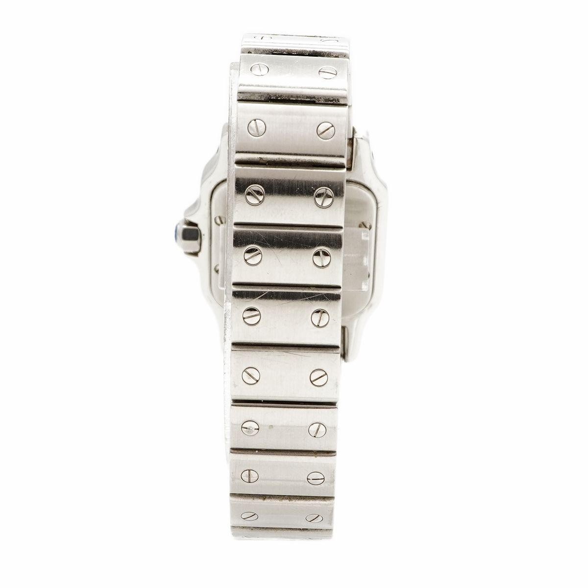 Cartier Santos Galbe SM Ivory Dial Watch — view 8