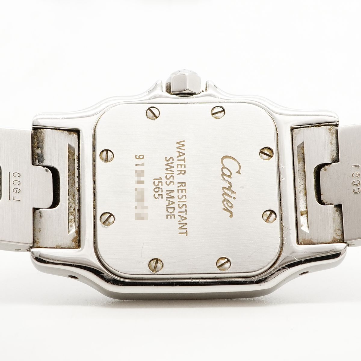Cartier Santos Galbe SM Ivory Dial Watch — view 5